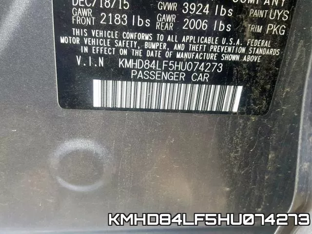 KMHD84LF5HU074273 фото 2
