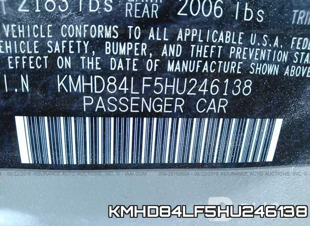 KMHD84LF5HU246138 фото 10