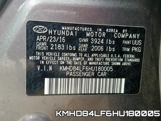 KMHD84LF6HU180005 фото 2