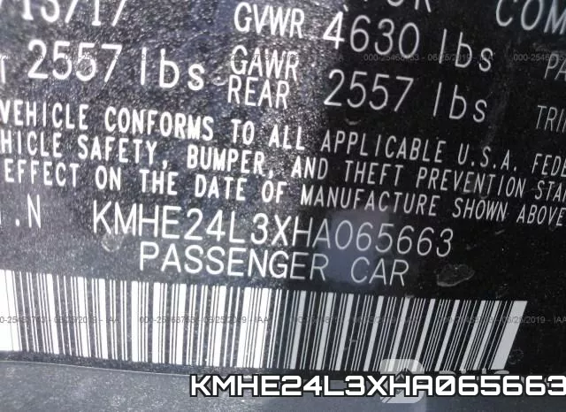 KMHE24L3XHA065663 фото 10