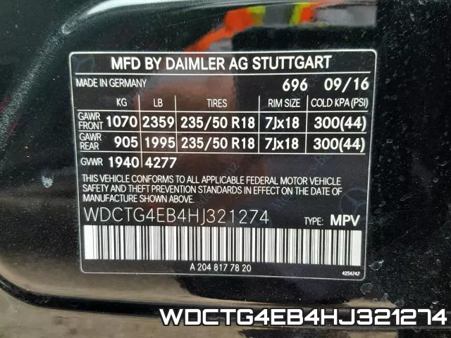 WDCTG4EB4HJ321274 фото 2