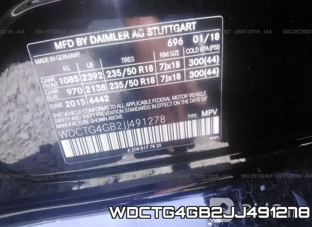 WDCTG4GB2JJ491278 фото 10