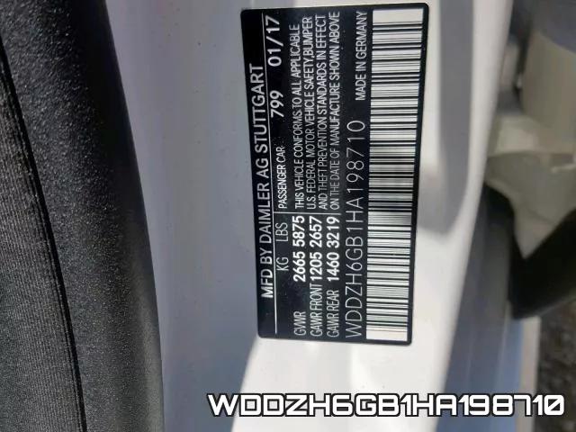 WDDZH6GB1HA198710 фото 2