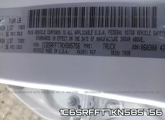 1C6SRFFT7KN585756 фото 10
