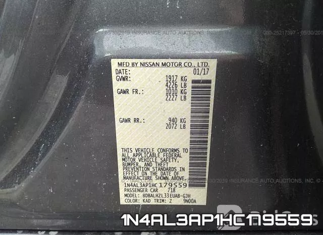 1N4AL3AP1HC179559 фото 10