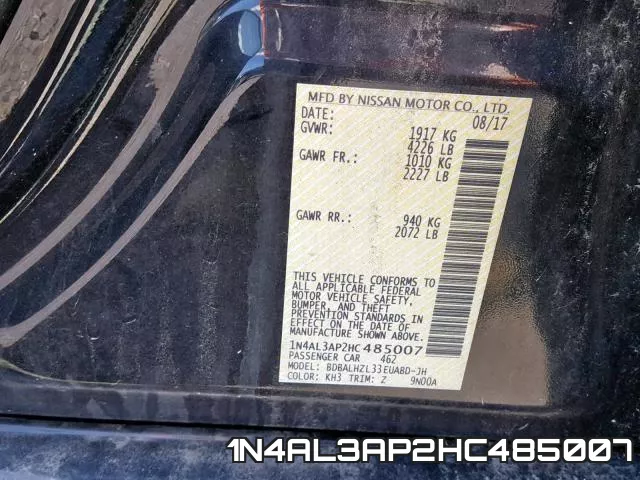 1N4AL3AP2HC485007 фото 2