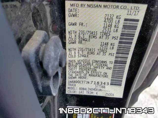 1N6BD0CT7JN718343 фото 2