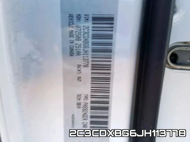 2C3CDXBG6JH113778 фото 2