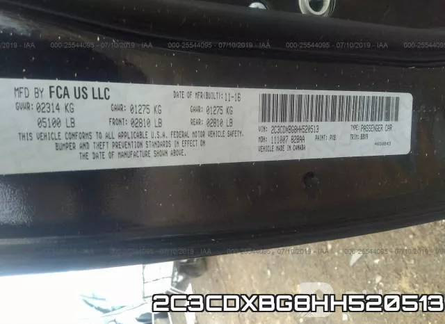 2C3CDXBG8HH520513 фото 8
