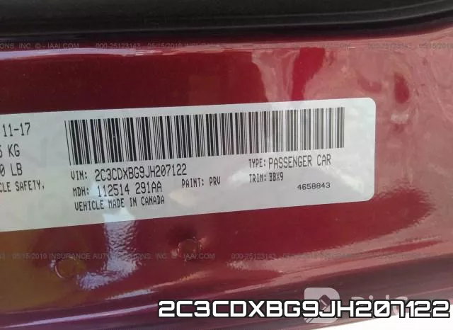 2C3CDXBG9JH207122 фото 10