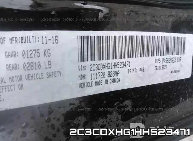 2C3CDXHG1HH523471 фото 10