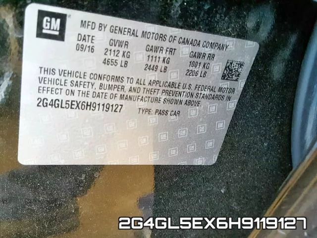 2G4GL5EX6H9119127 фото 2