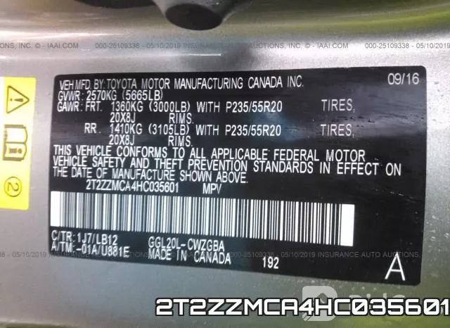 2T2ZZMCA4HC035601 фото 10