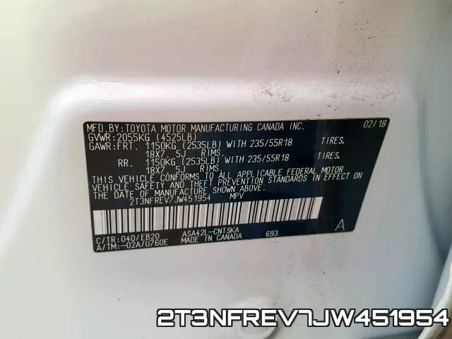 2T3NFREV7JW451954 фото 2