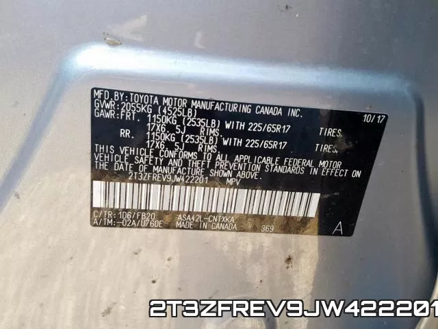 2T3ZFREV9JW422201 фото 2
