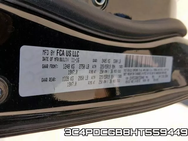 3C4PDCGB8HT559449 фото 2