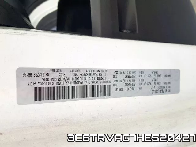 3C6TRVAG7HE520427 фото 2