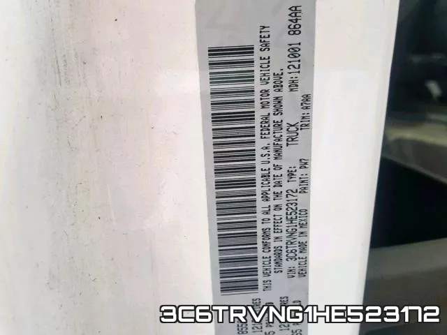 3C6TRVNG1HE523172 фото 2