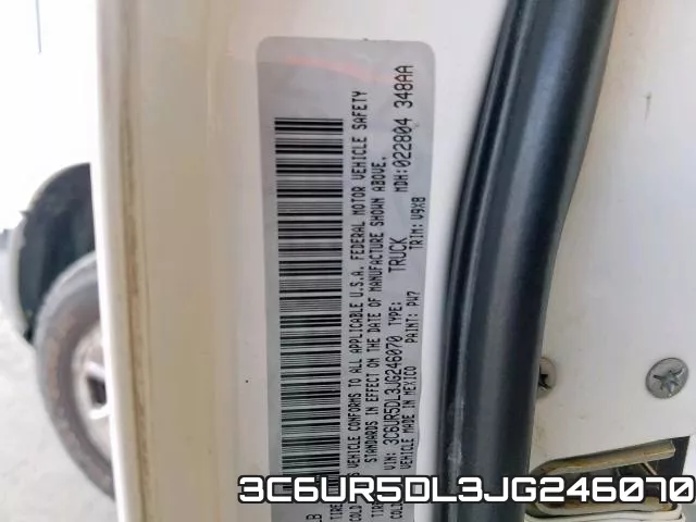 3C6UR5DL3JG246070 фото 2