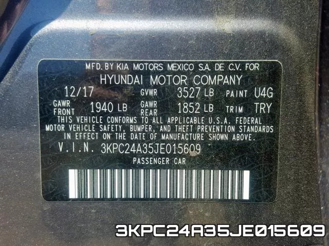 3KPC24A35JE015609 фото 2