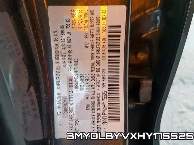 3MYDLBYVXHY175525 фото 2