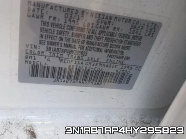 3N1AB7AP4HY295823 фото 2