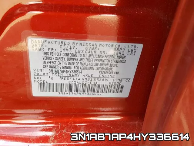 3N1AB7AP4HY336614 фото 2