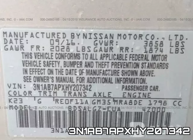 3N1AB7APXHY207342 фото 10