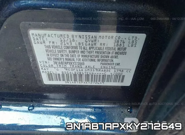 3N1AB7APXKY272649 фото 10