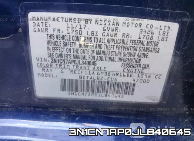 3N1CN7AP0JL840645 фото 10