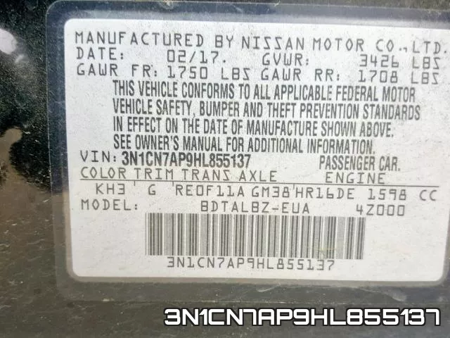 3N1CN7AP9HL855137 фото 2