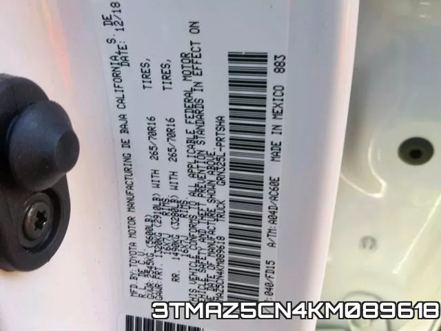 3TMAZ5CN4KM089618 фото 2
