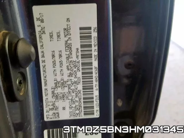 3TMDZ5BN3HM031345 фото 2