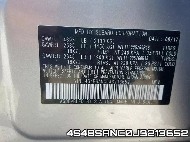 4S4BSANC0J3213652 фото 2