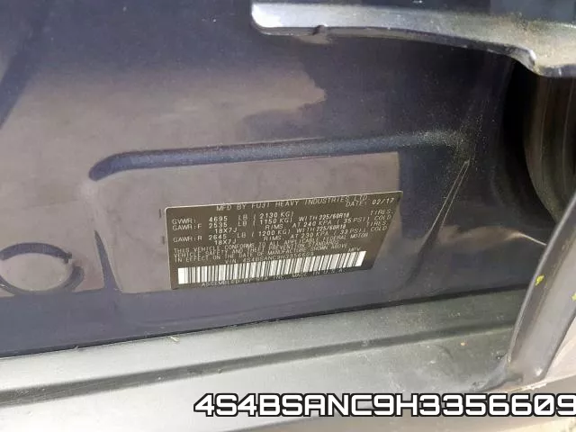 4S4BSANC9H3356609 фото 2