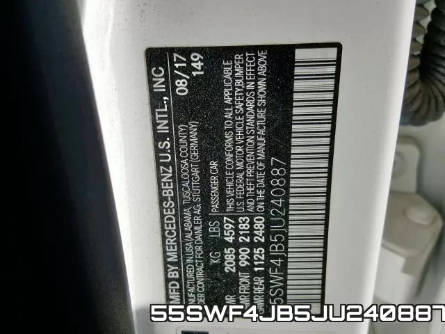 55SWF4JB5JU240887 фото 2