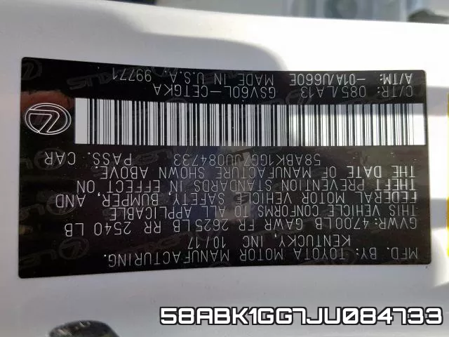 58ABK1GG7JU084733 фото 2