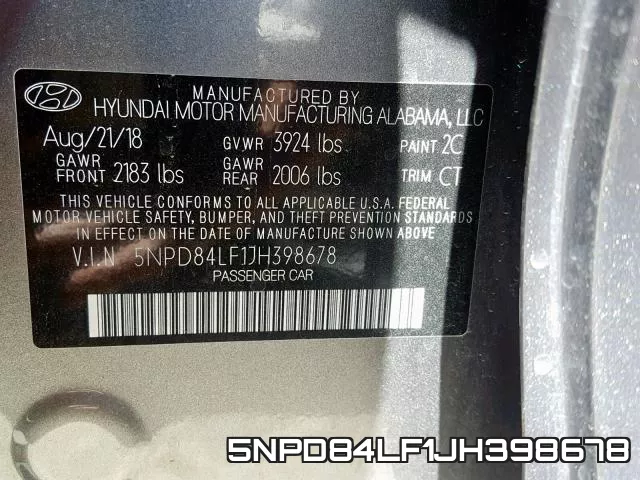 5NPD84LF1JH398678 фото 2