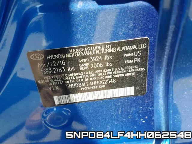 5NPD84LF4HH062548 фото 2