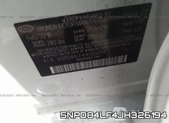 5NPD84LF4JH326194 фото 10