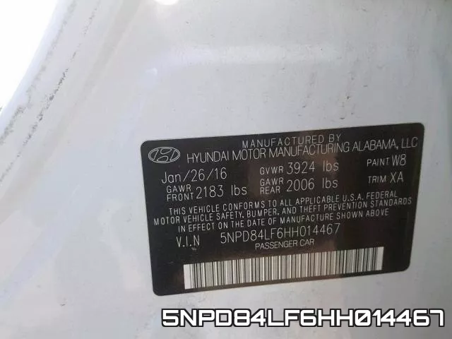 5NPD84LF6HH014467 фото 2