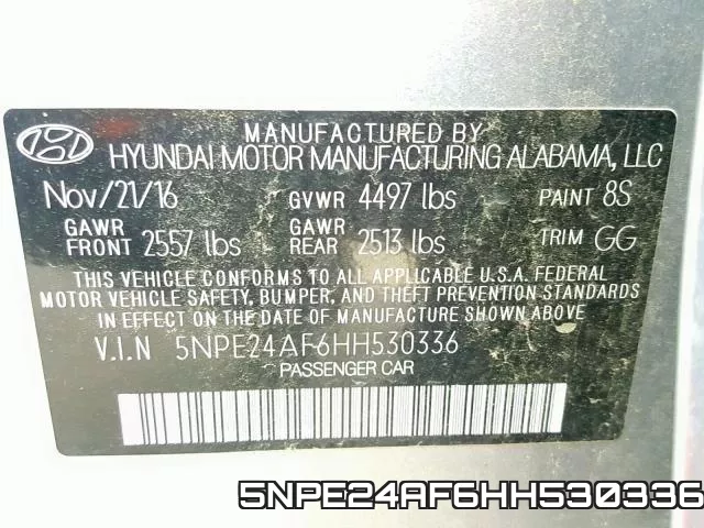 5NPE24AF6HH530336 фото 2