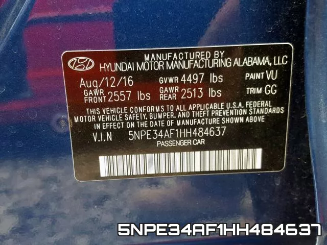 5NPE34AF1HH484637 фото 2