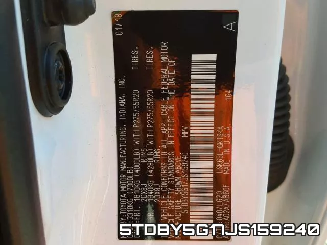 5TDBY5G17JS159240 фото 2