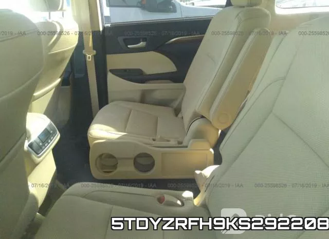 5TDYZRFH9KS292208 фото 9
