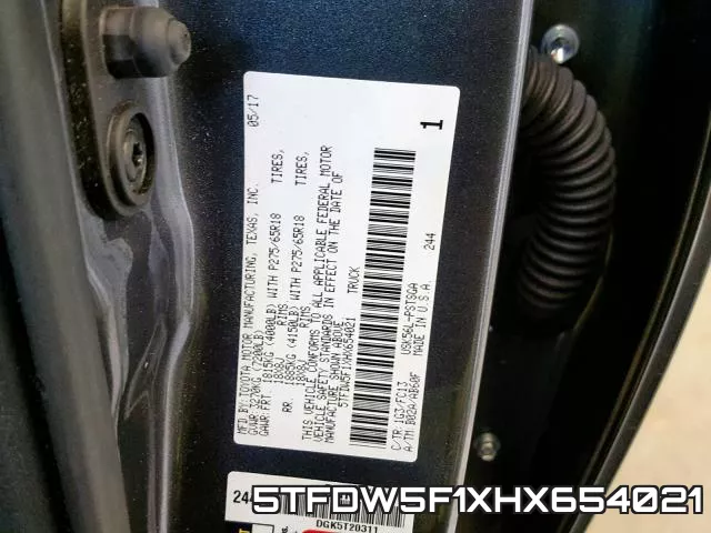 5TFDW5F1XHX654021 фото 2