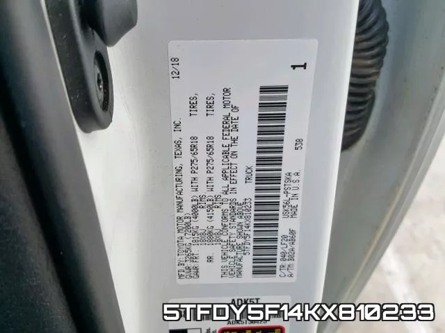 5TFDY5F14KX810233 фото 2
