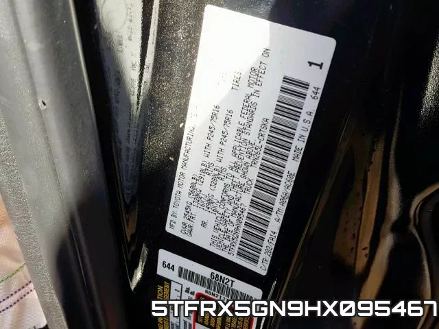 5TFRX5GN9HX095467 фото 2