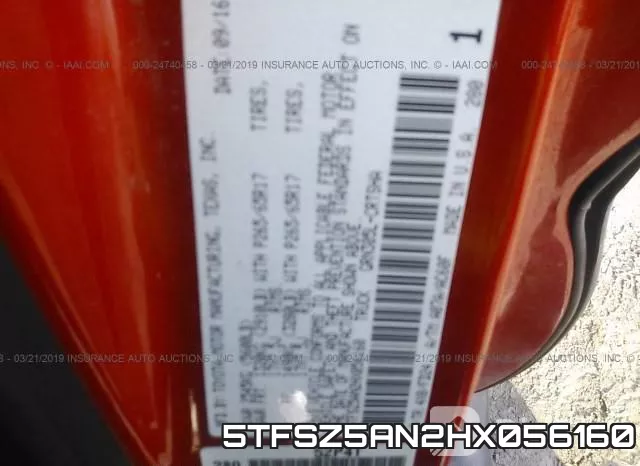 5TFSZ5AN2HX056160 фото 10