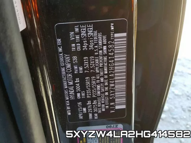 5XYZW4LA2HG414582 фото 2